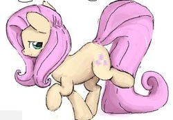 Size: 361x251 | Tagged: useless source url, safe, artist:yoditax, fluttershy, g4, female, sketch, solo