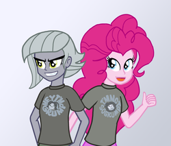 Size: 1490x1272 | Tagged: safe, artist:oneovertwo, limestone pie, pinkie pie, equestria girls, g4, arin hanson, danny sexbang, equestria girls-ified, game grumps