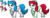 Size: 482x177 | Tagged: safe, artist:dmn666, oc, oc only, oc:cow belle, earth pony, pony, commission, cow horns, pixel art, pokémon, ponymon, simple background, transparent background