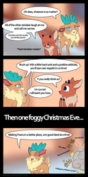 Size: 1024x2048 | Tagged: safe, artist:ethaes, velvet (tfh), deer, reindeer, them's fightin' herds, accent, antlers, christmas, comic, community related, descriptive noise, fluffy, meme, rudolph the red nosed reindeer, subversion, wilhelm scream