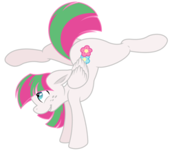 Size: 4800x4200 | Tagged: safe, artist:dewlshock, artist:joey darkmeat, blossomforth, pony, g4, absurd resolution, active stretch, backbend, female, flexible, simple background, solo, splits, transparent background, vector