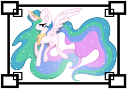 Size: 829x582 | Tagged: safe, artist:toxicpone, princess celestia, g4, curved horn, female, horn, solo