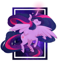 Size: 900x938 | Tagged: safe, artist:captivelegacy, twilight sparkle, alicorn, pony, g4, female, solo, space, twilight sparkle (alicorn)