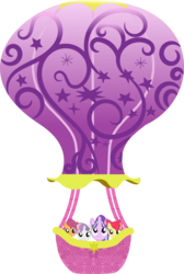 Size: 1341x1999 | Tagged: safe, artist:perplexedpegasus, apple bloom, scootaloo, starlight glimmer, sweetie belle, earth pony, pegasus, pony, unicorn, g4, cutie mark crusaders, female, filly, foal, hot air balloon, mare, simple background, transparent background, twinkling balloon