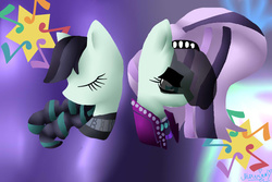Size: 900x600 | Tagged: dead source, safe, artist:alithecat1989, coloratura, g4, the mane attraction, clothes, countess coloratura, eyes closed, rara