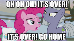 Size: 892x500 | Tagged: safe, screencap, limestone pie, pinkie pie, g4, hearthbreakers, image macro, meme