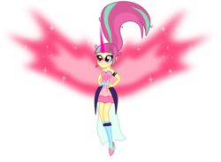 Size: 8155x6000 | Tagged: safe, artist:mixiepie, sour sweet, equestria girls, g4, my little pony equestria girls: friendship games, absurd resolution, alternate clothes, daydream shimmer, daydream-ified, female, horn, simple background, solo, transparent background, wings