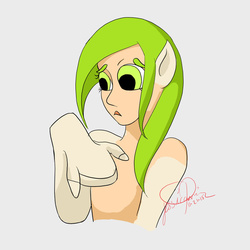 Size: 894x894 | Tagged: dead source, safe, artist:wolfyjacreddelicious, oc, oc only, oc:key lime, human, female, human to pony, simple background, solo, transformation