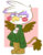 Size: 444x563 | Tagged: safe, artist:typhwosion, gilda, griffon, g4, bipedal, christmas sweater, clothes, female, simple background, solo, sweater, transparent background