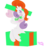 Size: 1008x1008 | Tagged: safe, artist:vanillaswirl6, sweetie belle, pony, g4, box, christmas, cute, female, fluffy, pony in a box, pony present, present, solo