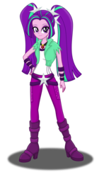 Size: 2332x3966 | Tagged: safe, artist:deannaphantom13, aria blaze, equestria girls, g4, female, high res, smiling, solo