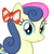 Size: 1342x1340 | Tagged: safe, artist:badumsquish, derpibooru exclusive, bon bon, sweetie drops, earth pony, pony, g4, accessory swap, adorabon, bon bon is amused, bow, bow bon, cute, female, hair bow, happy, looking at you, simple background, smiling, solo, transparent background, vector