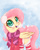 Size: 964x1205 | Tagged: safe, artist:citizensmiley, fluttershy, windigo, g4, clothes, coat, cute, earmuffs, female, scarf, shyabetes, socks, solo, striped socks