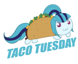 Size: 3324x2723 | Tagged: safe, sonata dusk, equestria girls, g4, :3, female, food, high res, literal sonataco, ponies in food, solo, sonataco, taco, taco tuesday, that girl sure loves tacos, that pony sure does love tacos, that siren sure does love tacos
