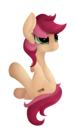 Size: 2009x3369 | Tagged: safe, artist:snowyglaze, roseluck, earth pony, pony, g4, female, high res, mare, simple background, solo, transparent background