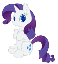 Size: 2500x2739 | Tagged: safe, artist:destinytails, rarity, pony, unicorn, g4, cute, ear fluff, female, heart eyes, high res, mare, sitting, solo, wingding eyes