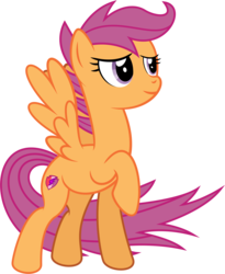 Size: 6715x8192 | Tagged: safe, artist:volodragon, scootaloo, g4, absurd resolution, female, long neck, older, solo, windswept mane