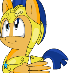 Size: 725x756 | Tagged: safe, artist:pegasister2251, flash sentry, g4, armor, helmet, male, solo