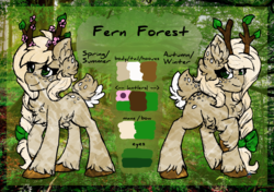Size: 4512x3174 | Tagged: safe, artist:php166, oc, oc only, oc:fern forest, deer, antlers, bow, female, freckles, reference sheet