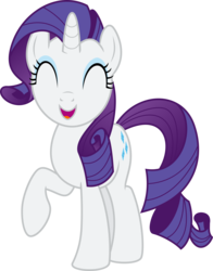 Size: 4709x6000 | Tagged: safe, artist:aethon056, rarity, pony, unicorn, g4, the mane attraction, .svg available, ^^, absurd resolution, cute, eyes closed, female, mare, open mouth, raised hoof, simple background, solo, transparent background, vector