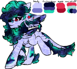 Size: 3116x2797 | Tagged: safe, artist:php166, oc, oc only, oc:tenebris fulgur, original species, pegasus, pony, female, high res, lutei, wings
