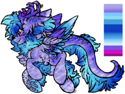 Size: 887x669 | Tagged: safe, artist:php166, oc, oc only, oc:praesentia, original species, pegasus, pony, antlers, female, freckles, lutei, wings