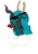 Size: 2149x3035 | Tagged: safe, artist:8dragontooth8, queen chrysalis, g4, female, high res, looking at you, red nose, reindeer antlers, solo