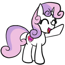 Size: 480x474 | Tagged: safe, artist:neonhuo, sweetie belle, g4, cutie mark, female, solo, the cmc's cutie marks