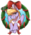 Size: 1024x1145 | Tagged: safe, artist:inuhoshi-to-darkpen, cloud kicker, fanfic:the life and times of a winning pony, g4, bow, female, hearth's warming eve, mistletoe, simple background, solo, tongue out, transparent background, unshorn fetlocks, wink, wreath