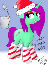 Size: 5875x7968 | Tagged: safe, artist:stormy-draws, oc, oc only, oc:stormy, absurd resolution, christmas