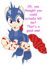 Size: 4359x5918 | Tagged: safe, artist:adog0718, oc, oc only, oc:rampage, fallout equestria, fallout equestria: project horizons, absurd resolution, armor, barbed wire, simple background, solo, starlight says bravo, transparent background, vector