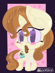 Size: 720x960 | Tagged: safe, artist:krazykari, cinnamon chai, g4, chaiabetes, chibi, cinnamon, cinnamon sticks, cute, looking at you, solo