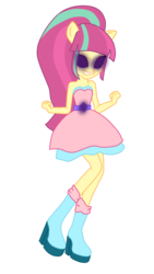 Size: 672x1190 | Tagged: safe, artist:hannaspeert123, sour sweet, equestria girls, g4, my little pony equestria girls: friendship games, alternate universe, boots, crystal prep shadowbolts, female, glowing eyes, high heel boots, ponied up, shoes, simple background, solo, transparent background