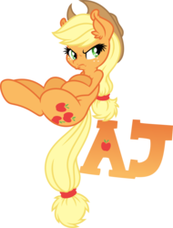 Size: 706x928 | Tagged: safe, artist:dfectivedvice, artist:mactavish1996, applejack, earth pony, pony, g4, .svg available, crossed arms, ear fluff, female, freckles, hat, mare, simple background, solo, svg, transparent background, vector