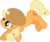 Size: 5639x4764 | Tagged: safe, artist:aureai, applejack, a dog and pony show, g4, my little pony: friendship is magic, absurd resolution, cute, female, jackabetes, simple background, solo, transparent background, vector