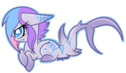 Size: 3444x2000 | Tagged: safe, artist:starlightlore, oc, oc only, oc:nimune, original species, shark pony, high res, simple background, solo, transparent background