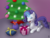 Size: 1280x960 | Tagged: safe, artist:mkogwheel, rarity, g4, christmas, christmas lights, christmas tree, deck the halls, female, it's a pony kind of christmas, present, solo, tree