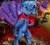 Size: 3000x2700 | Tagged: safe, artist:vittorionobile, trixie, pony, unicorn, g4, magic duel, alicorn amulet, female, high res, mare, ponyville, solo