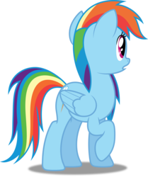 Size: 4173x5000 | Tagged: safe, artist:dashiesparkle, rainbow dash, applebuck season, g4, .svg available, absurd resolution, female, raised hoof, simple background, solo, transparent background, vector