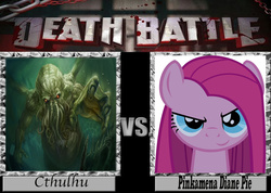 Size: 736x525 | Tagged: safe, pinkie pie, g4, cthulhu, death battle, exploitable meme, meme, pinkamena diane pie