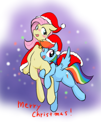 Size: 1280x1536 | Tagged: safe, artist:seidouryu, fluttershy, rainbow dash, g4, belly button, christmas, female, lesbian, ship:flutterdash, shipping