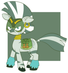 Size: 809x870 | Tagged: safe, artist:typhwosion, zecora, zebra, g4, the cutie re-mark, alternate timeline, chrysalis resistance timeline, female, mask, resistance leader zecora, simple background, solo, transparent background