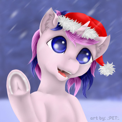 Size: 600x600 | Tagged: safe, artist:pet (eclipstar), oc, oc only, oc:souldream, christmas