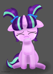 Size: 632x895 | Tagged: safe, artist:a-r-i-a-1997, starlight glimmer, pony, g4, crying, female, filly, filly starlight glimmer, sad, solo, younger