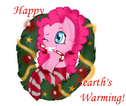 Size: 666x561 | Tagged: safe, pinkie pie, g4, female, hearth's warming eve, solo