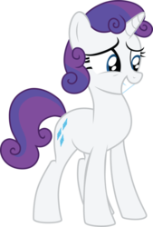 Size: 734x1088 | Tagged: safe, artist:1992zepeda, rarity, sweetie belle, g4, alternate hairstyle, female, mane swap, simple background, solo, transparent background, vector