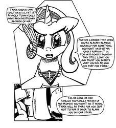 Size: 650x717 | Tagged: safe, artist:foudubulbe, maud pie, trixie, pony, unicorn, comic:damp rocks, g4, black and white, comic, dialogue, female, grayscale, lesbian, mare, monochrome, ship:mauxie, shipping