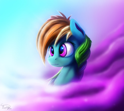 Size: 1421x1268 | Tagged: safe, artist:thefloatingtree, rainbow dash, g4, female, portrait, solo