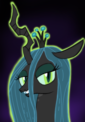 Size: 838x1200 | Tagged: dead source, safe, artist:lunaerix, queen chrysalis, changeling, changeling queen, g4, female, solo