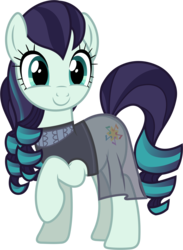 Size: 4200x5730 | Tagged: safe, artist:90sigma, coloratura, g4, the mane attraction, .svg available, absurd resolution, clothes, cute, dress, female, looking at you, raised hoof, rara, simple background, smiling, solo, transparent background, vector
